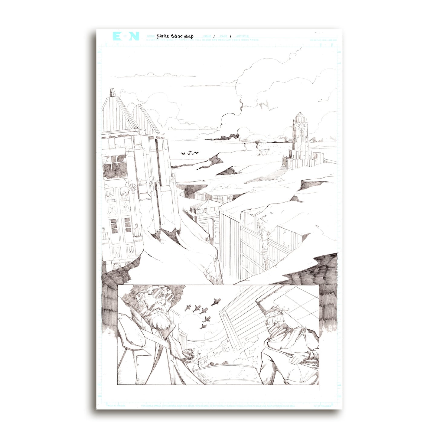 Battle Brick Road Vol 1 Original Art Page 1