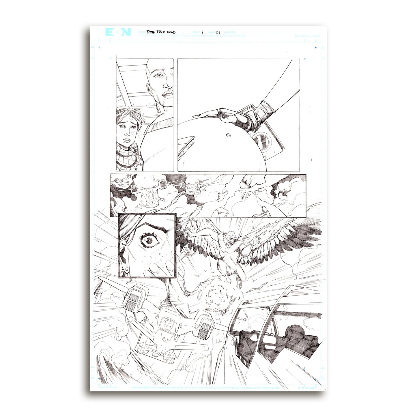 Battle Brick Road Vol 1 Original Art Page 4