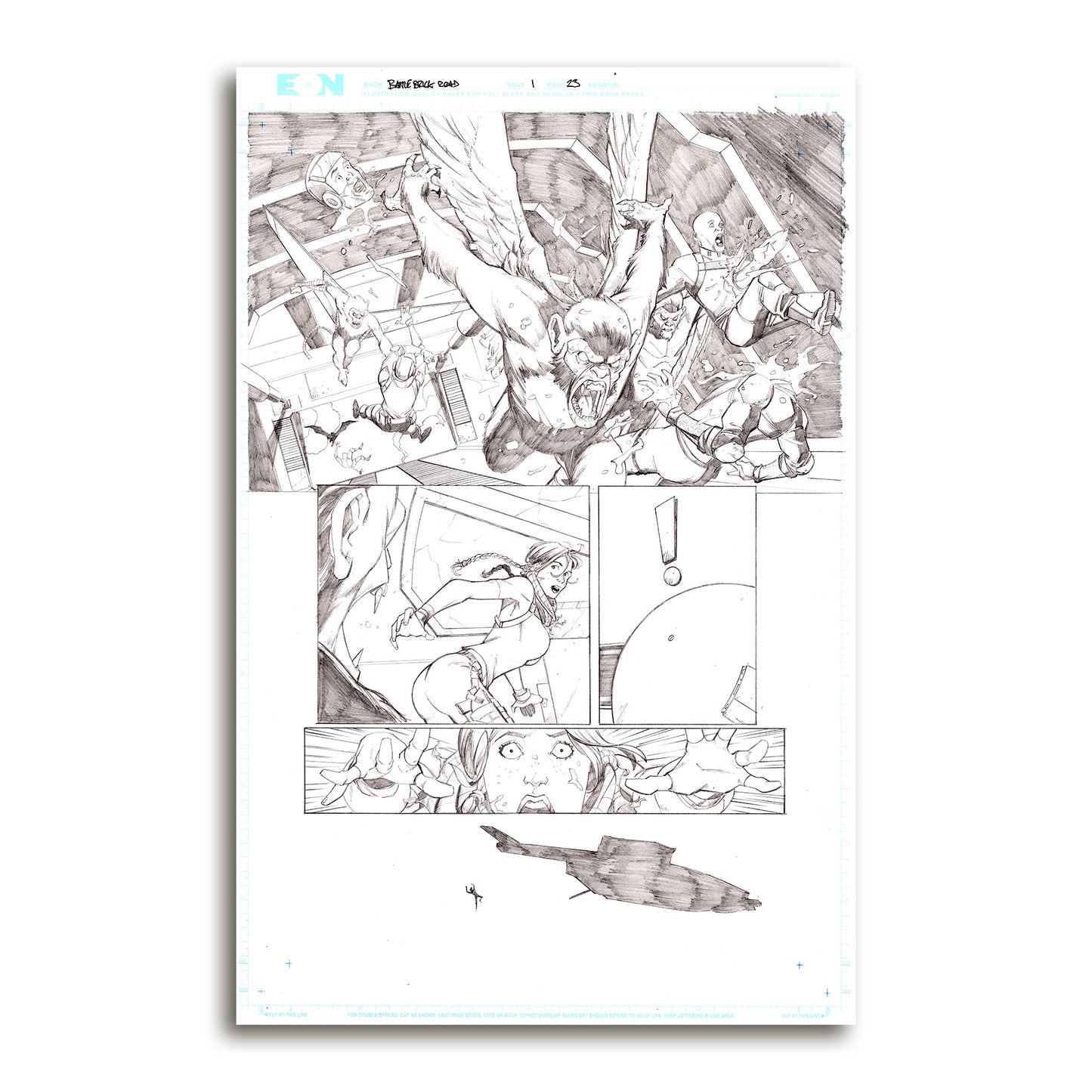 Battle Brick Road Vol 1 Original Art Page 6