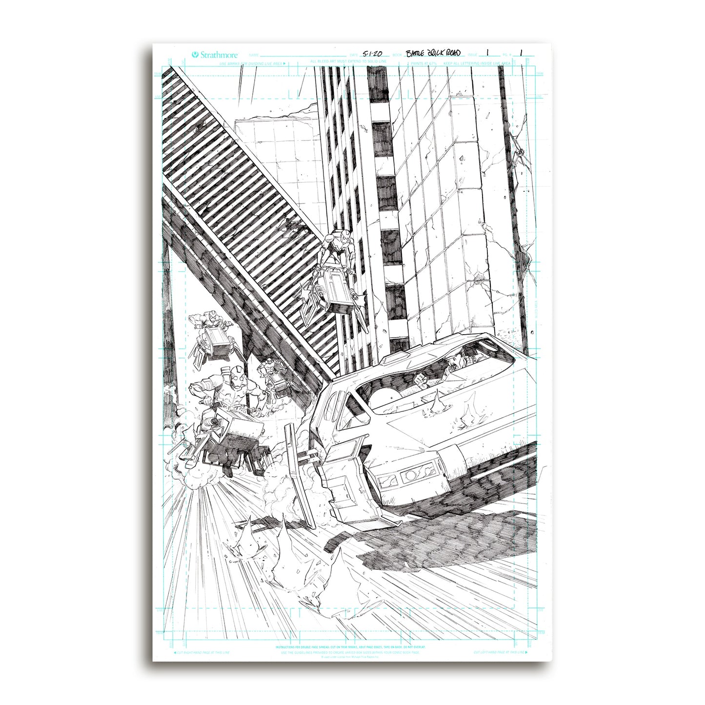 Battle Brick Road Vol 1 Original Art Page 7