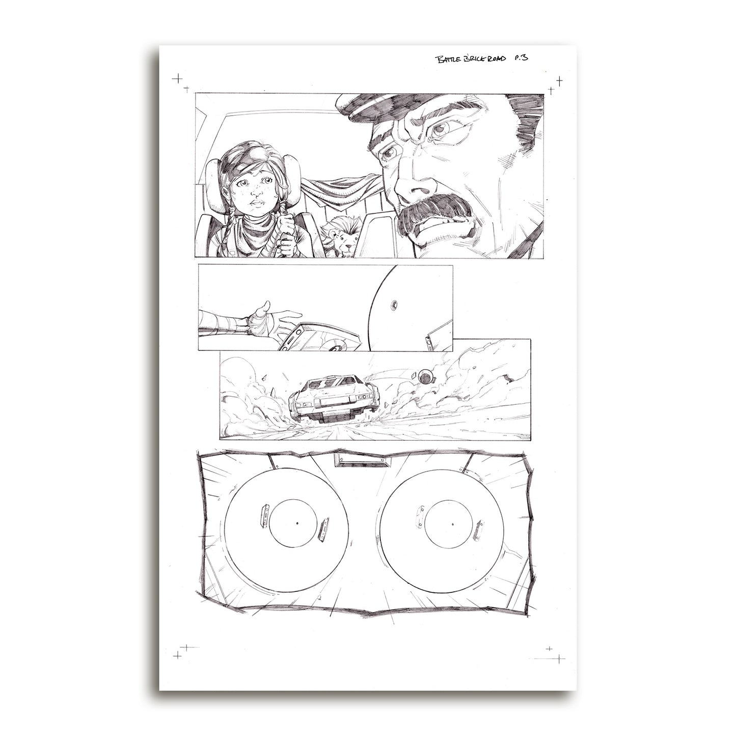 Battle Brick Road Vol 1 Original Art Page 9