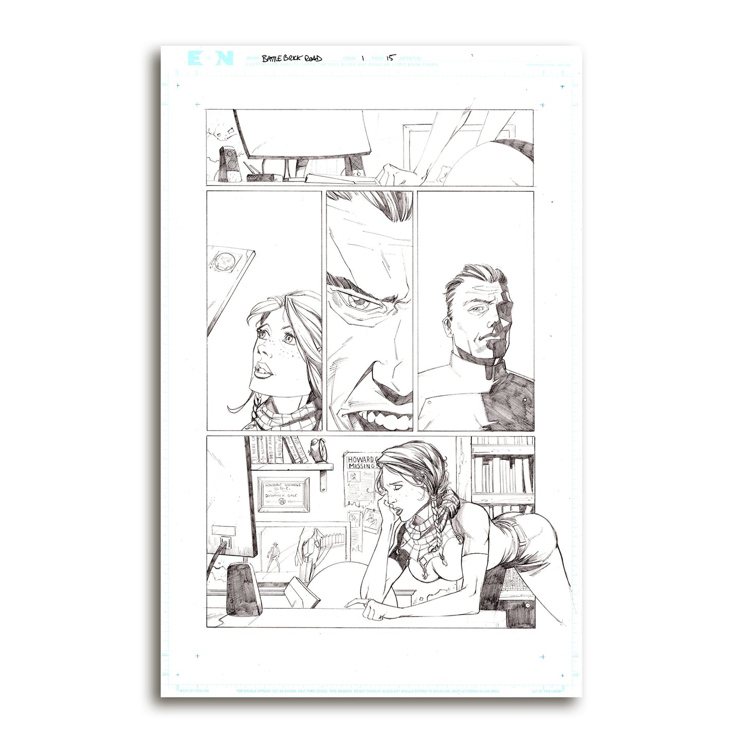 Battle Brick Road Vol 1 Original Art Page 20